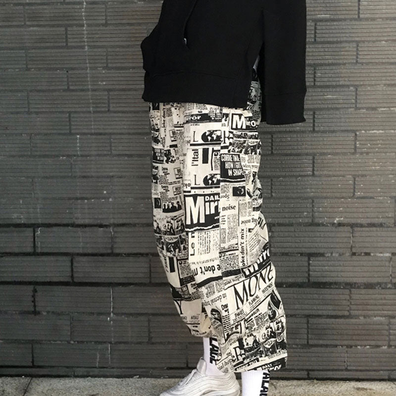 "NEWSPAPER" HIP HOP MESOL PANTS