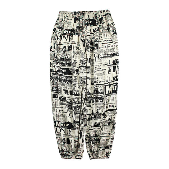 "NEWSPAPER" HIP HOP MESOL PANTS