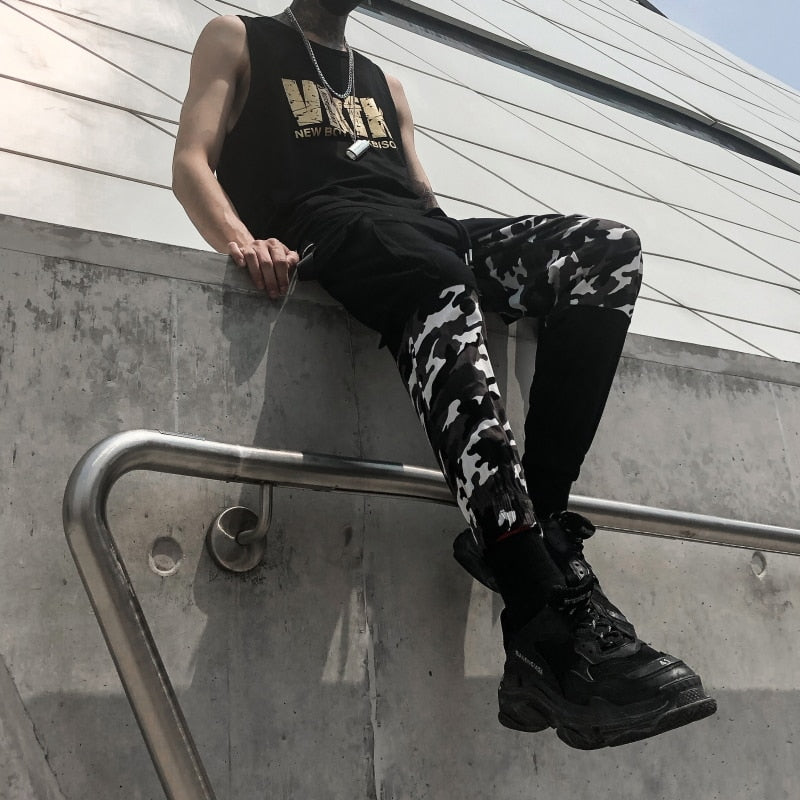 "BE YOURSELF" CAMO MESOL PANTS