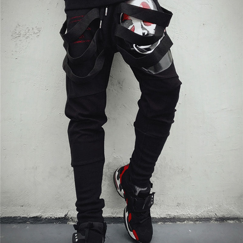 "CLOWN MASK" ELASTIC PANTS