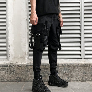 "TOTAL BLACK" MESOL CARGO PANTS