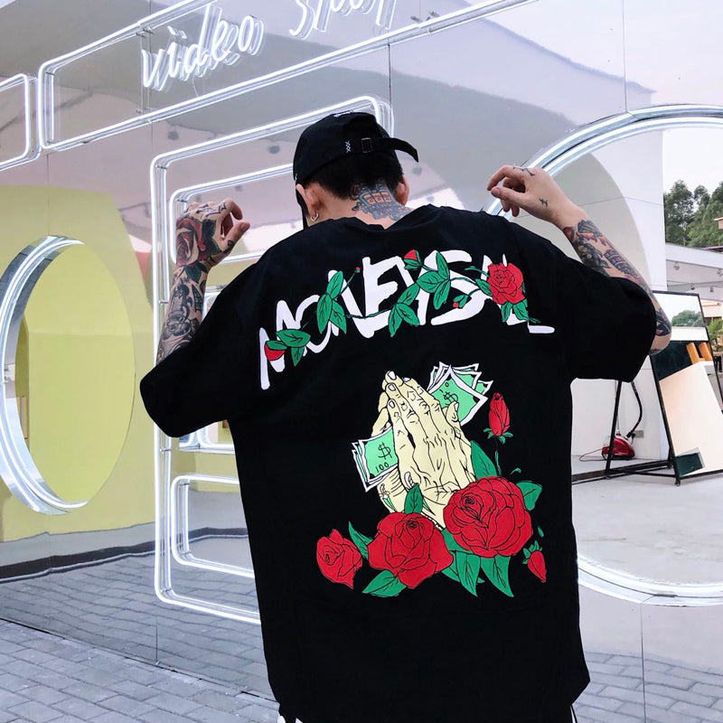 "BJ2" Red Rose Tee