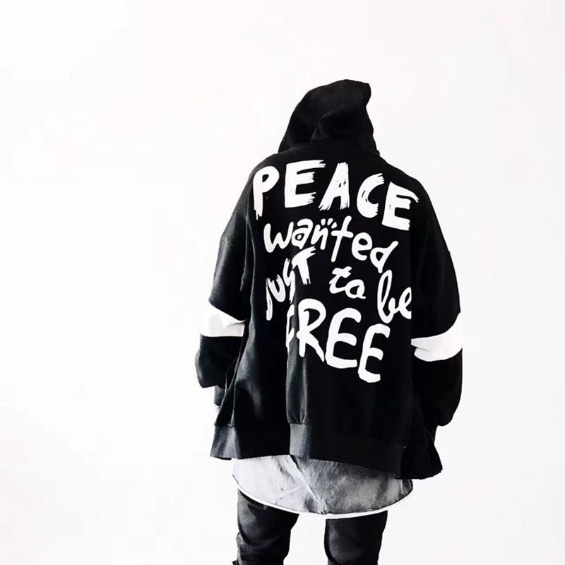 "PEACE WANTED JUST TO BE FREE" MESOL HOODIE