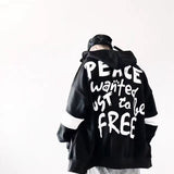 "PEACE WANTED JUST TO BE FREE" MESOL HOODIE