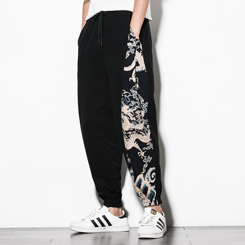 "HALF STYLE" DRAGON JOGGER PANTS