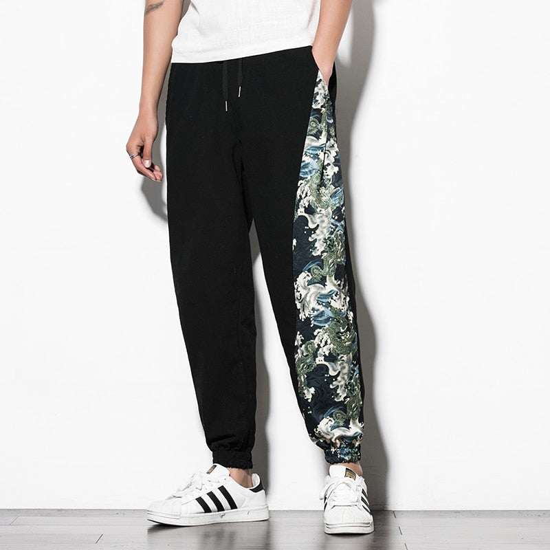 "HALF STYLE" DRAGON JOGGER PANTS