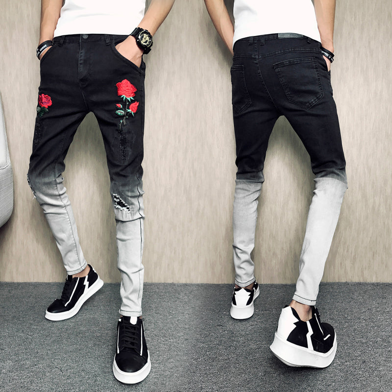 "RED ROSE" SLIM MESOL JEANS