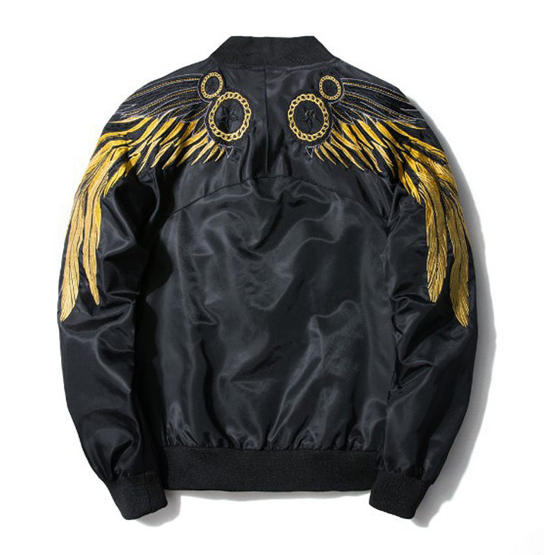 "ROAD ANGLES" Bomber Jacket