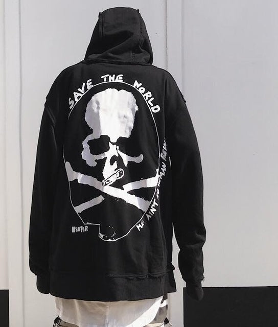 "X SKULL" HOODIE