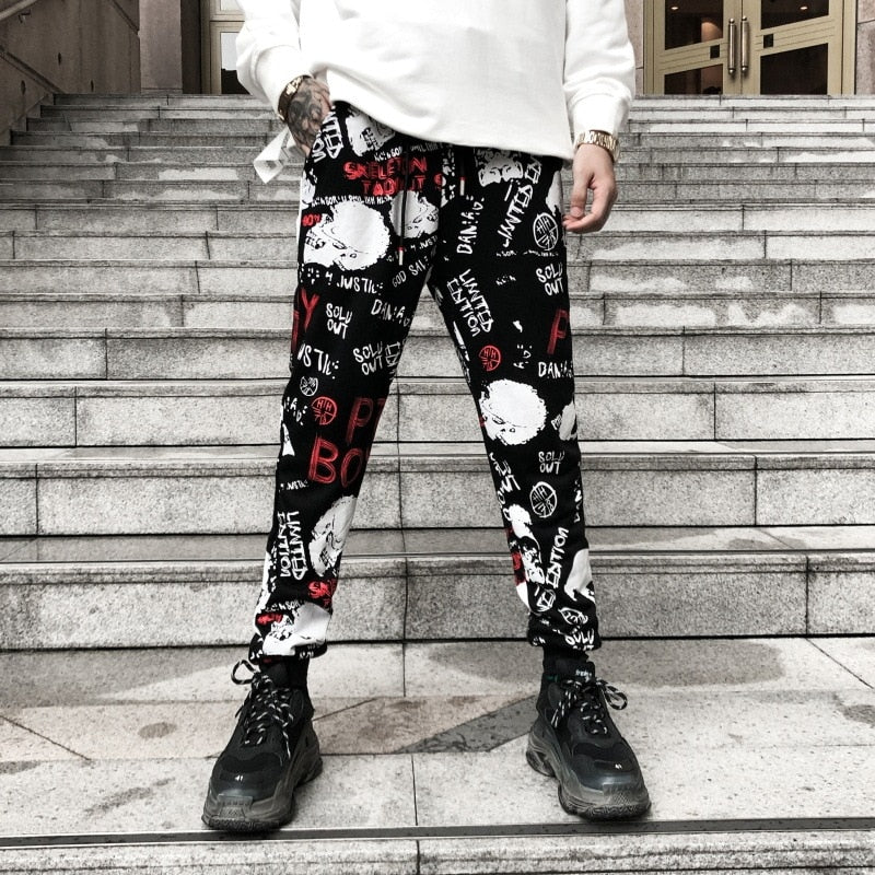 "LOVE SKULL" MESOL ELASTIC PANTS