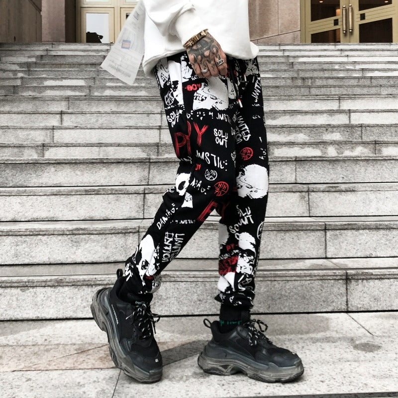 "LOVE SKULL" MESOL ELASTIC PANTS