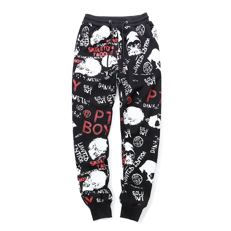 "LOVE SKULL" MESOL ELASTIC PANTS