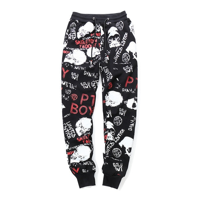 "LOVE SKULL" MESOL ELASTIC PANTS