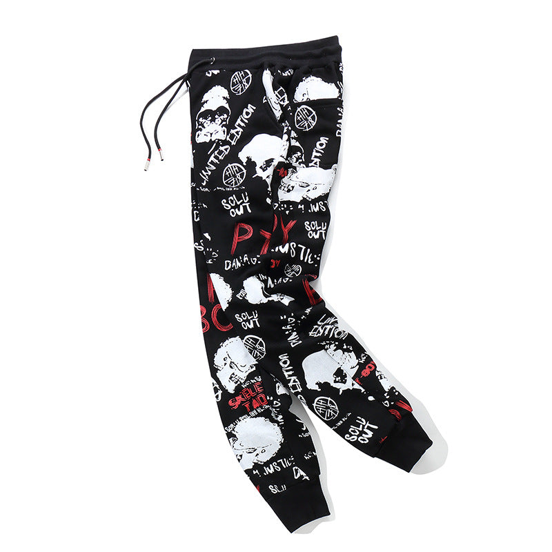 "LOVE SKULL" MESOL ELASTIC PANTS