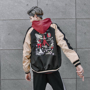 "FALSE WORLD" Bomber Jacket