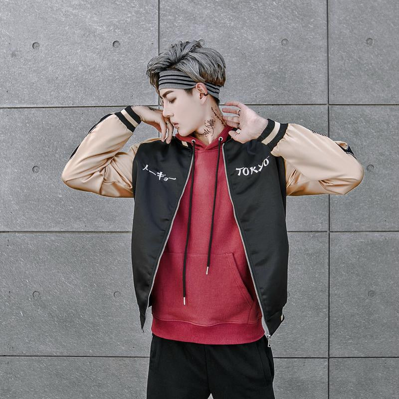 "FALSE WORLD" Bomber Jacket